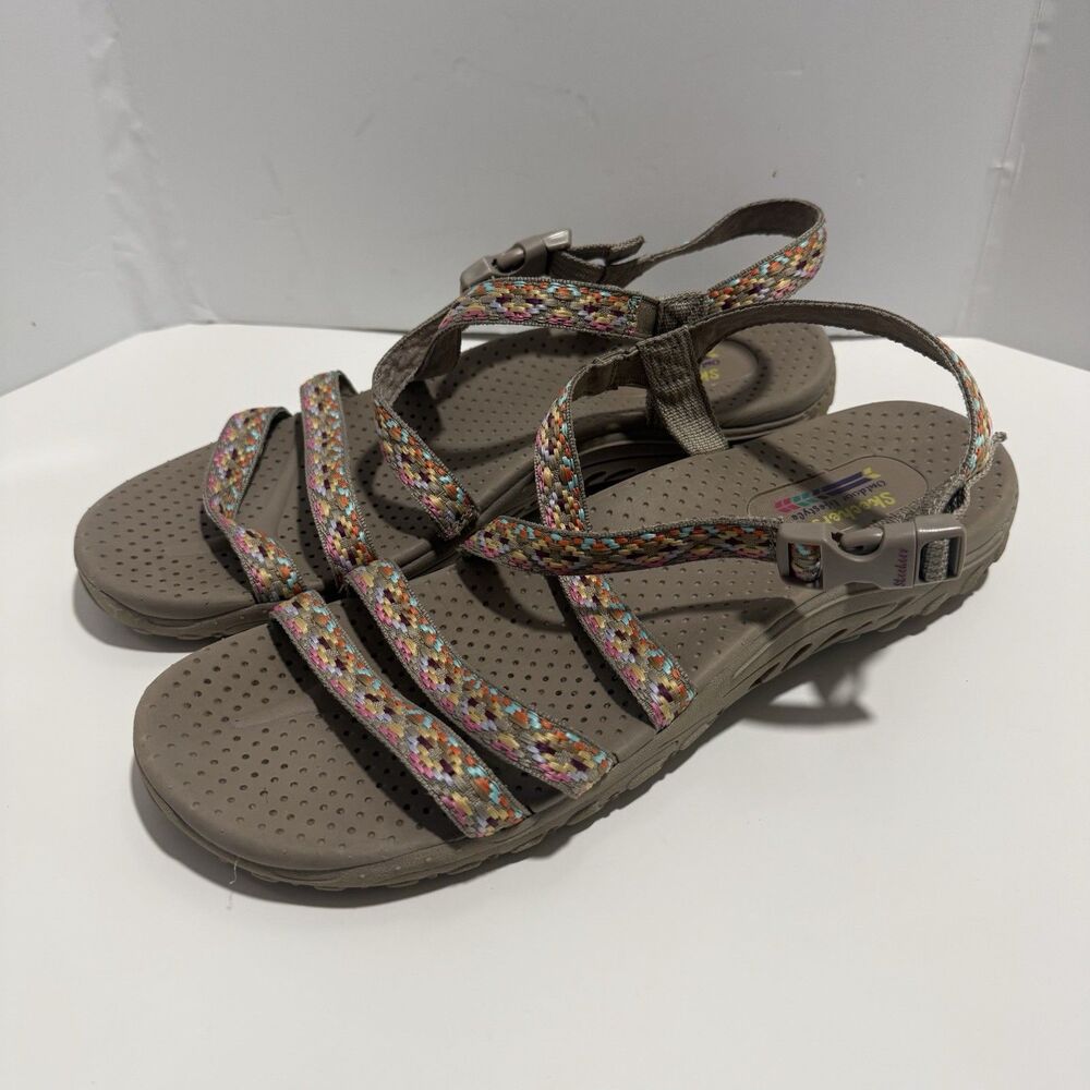 Skechers Womens Reggae Dream Weaver Taupe Multi 11